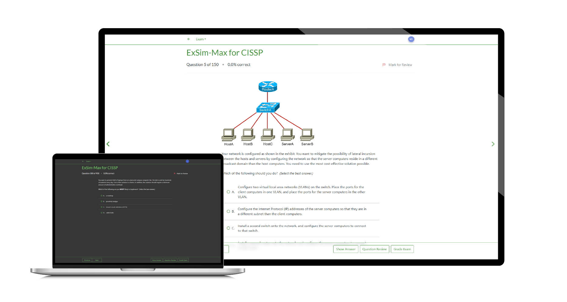 Boson ExSim-Max for CISSP Screenshot