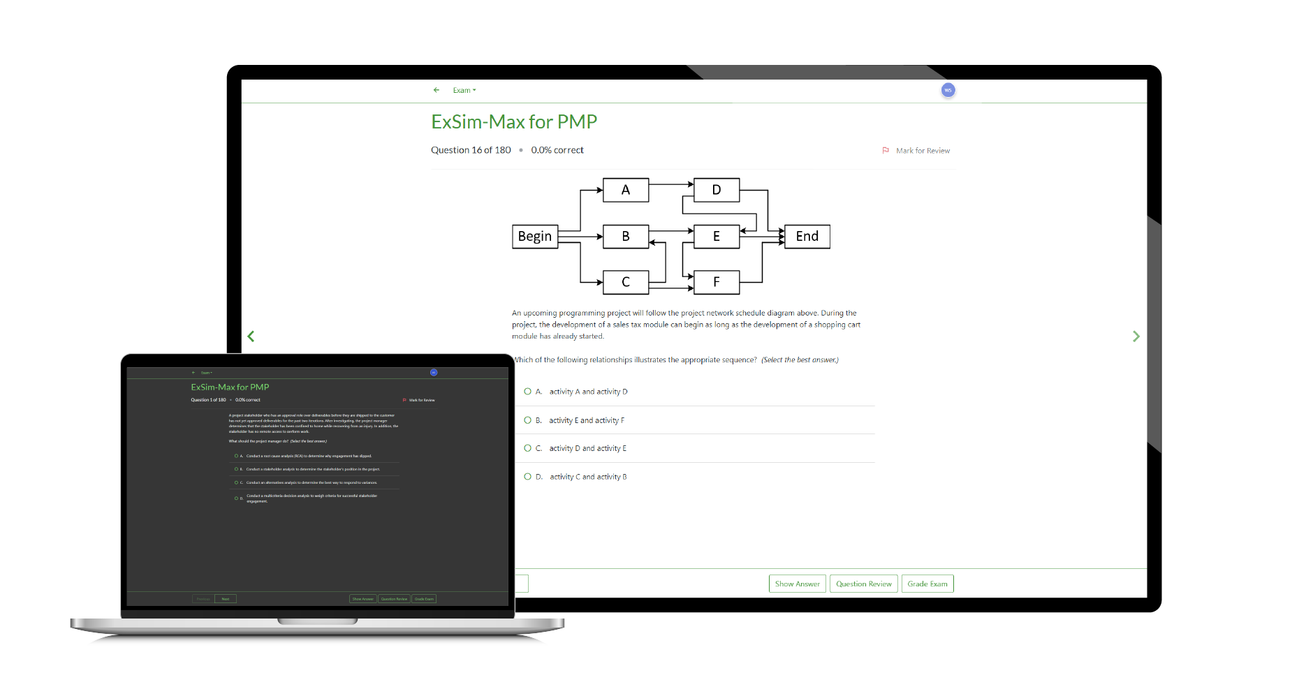 Boson ExSim-Max for PMP Screenshot