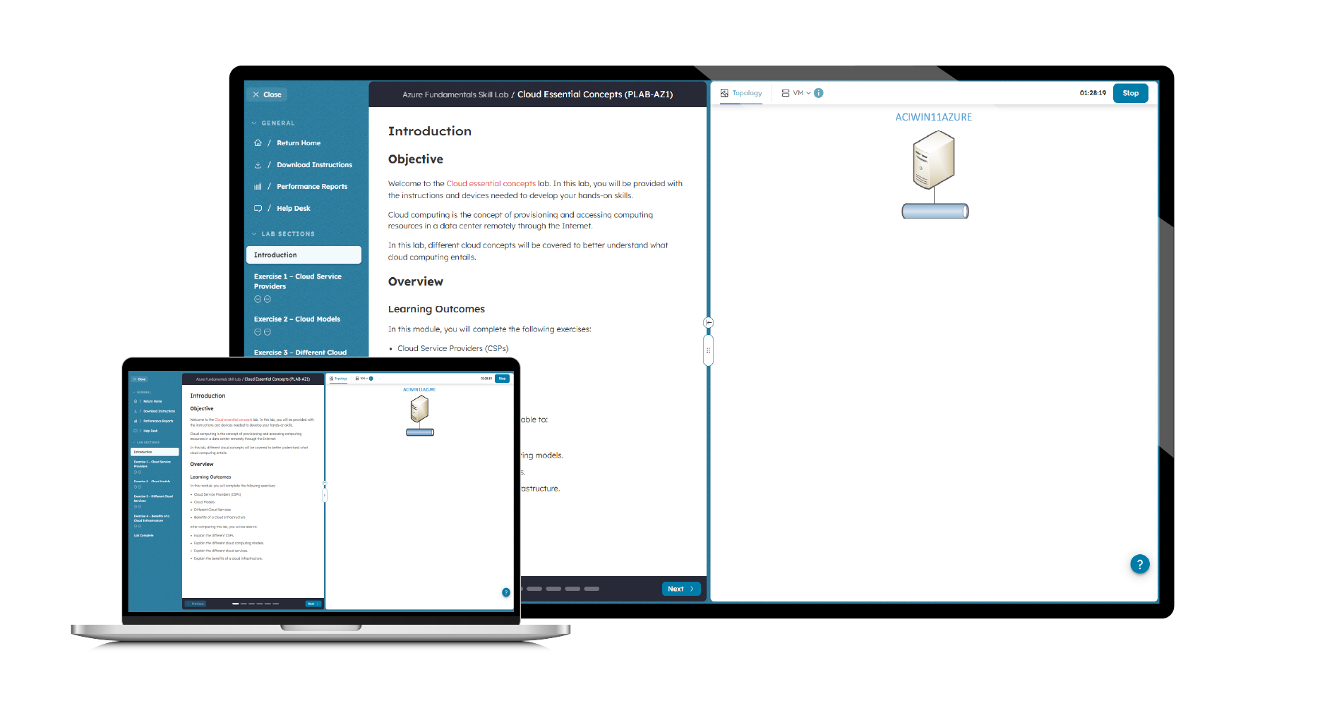 Boson Practice Lab for Azure Fundamentals screenshot