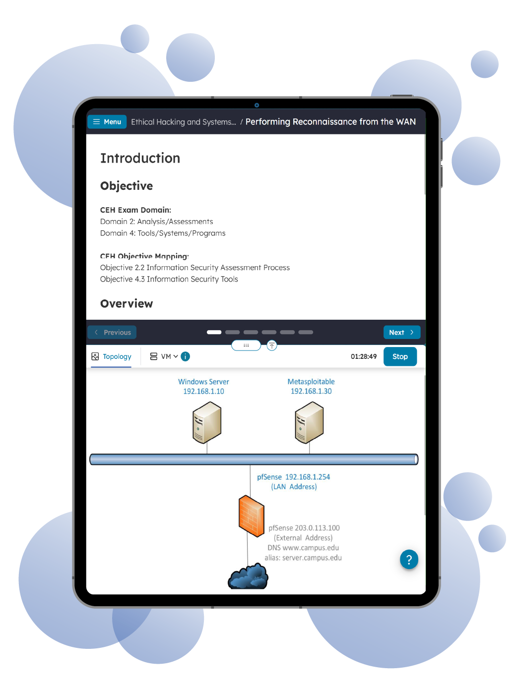 Boson Practice Lab for Ethical Hackers screenshot