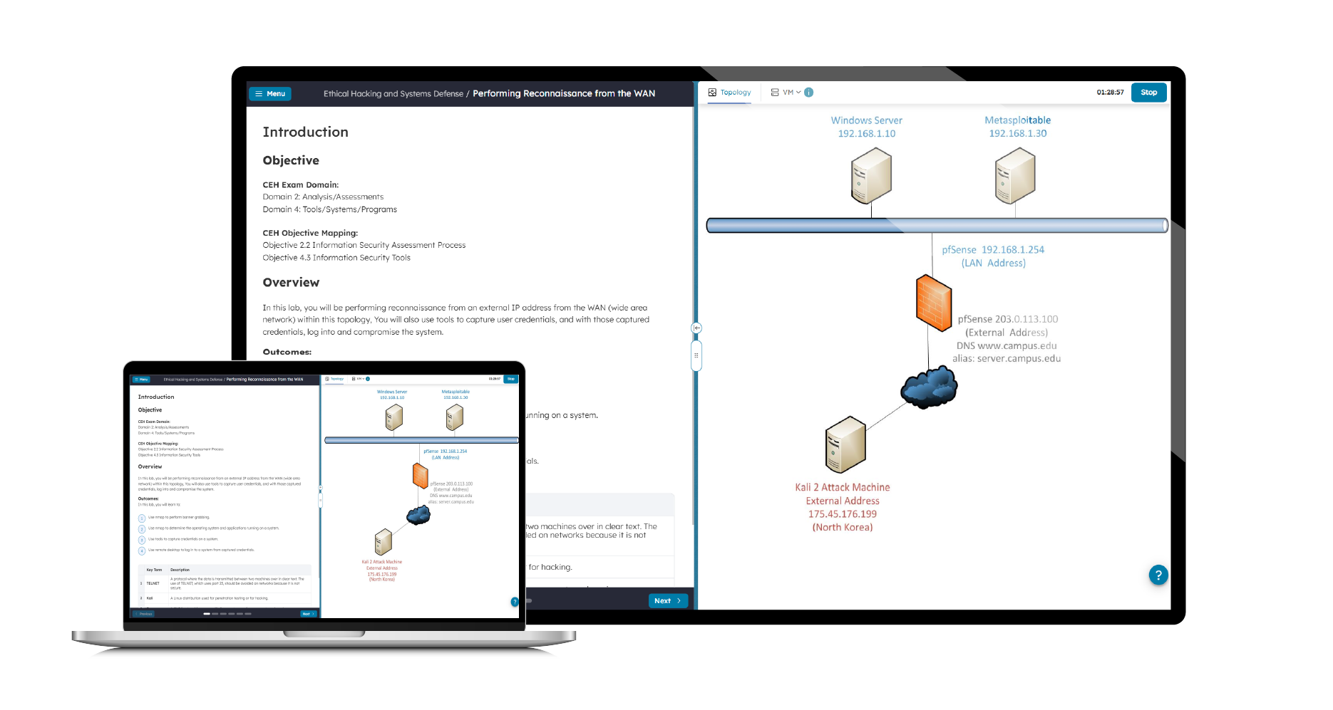 Boson Practice Lab for Ethical Hackers screenshot