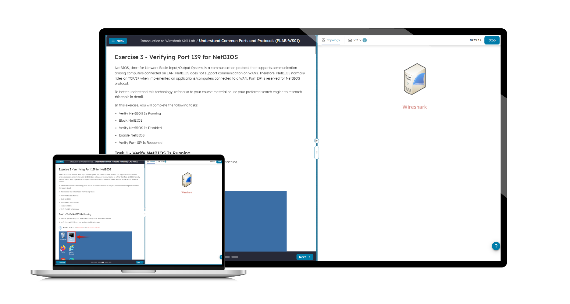 Boson Practice Lab for Introduction to Wireshark screenshot
