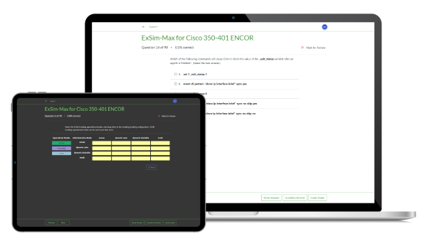Edxsim ExSim-Max Practice Exams – Network Simulator – IT Practice Exams ...