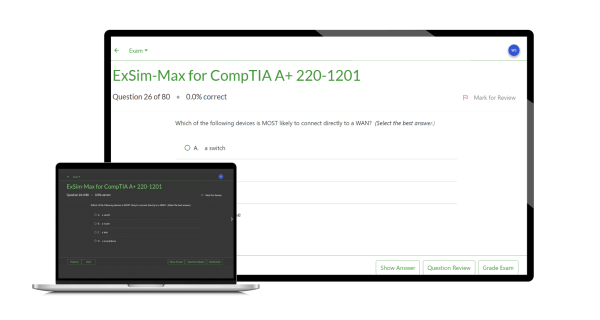 ExSim-Max for CompTIA A+ 220-1201 – Network Simulator – IT Practice ...