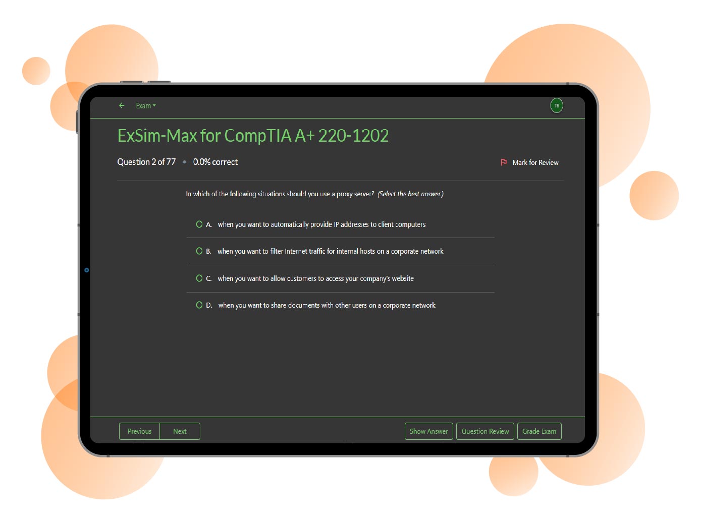 ExSim-Max Practice Exam for CompTIA A+ 220-1202