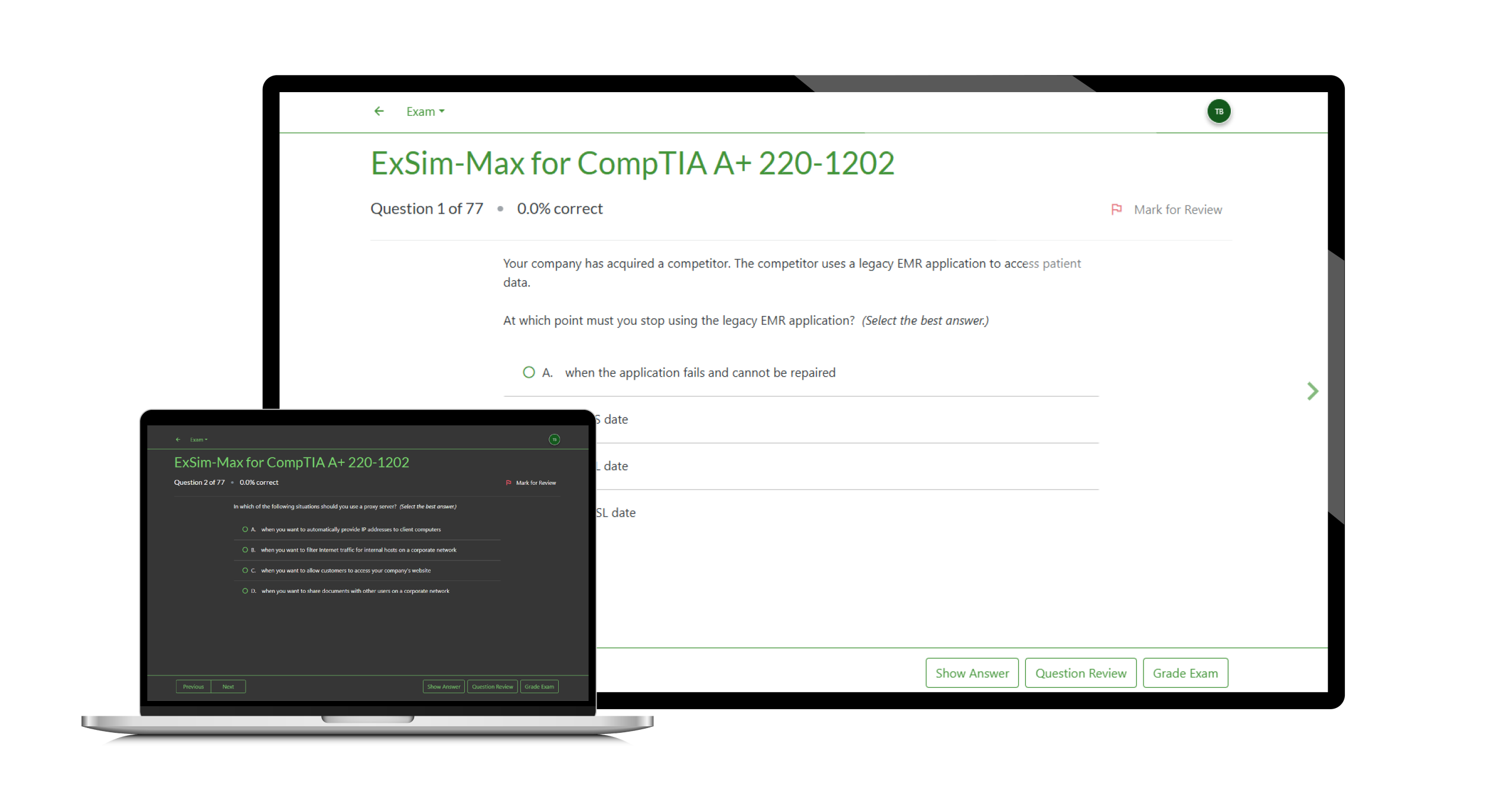 ExSim-Max for CompTIA A 220-1202