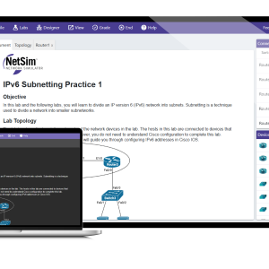 NetSim Lab Pack for IPv6 Subnetting