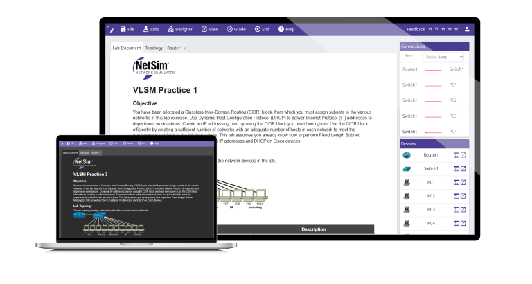 Netsim Pro Logo NetSim Network Simulator – Network Simulator – IT Practice Exams ...
