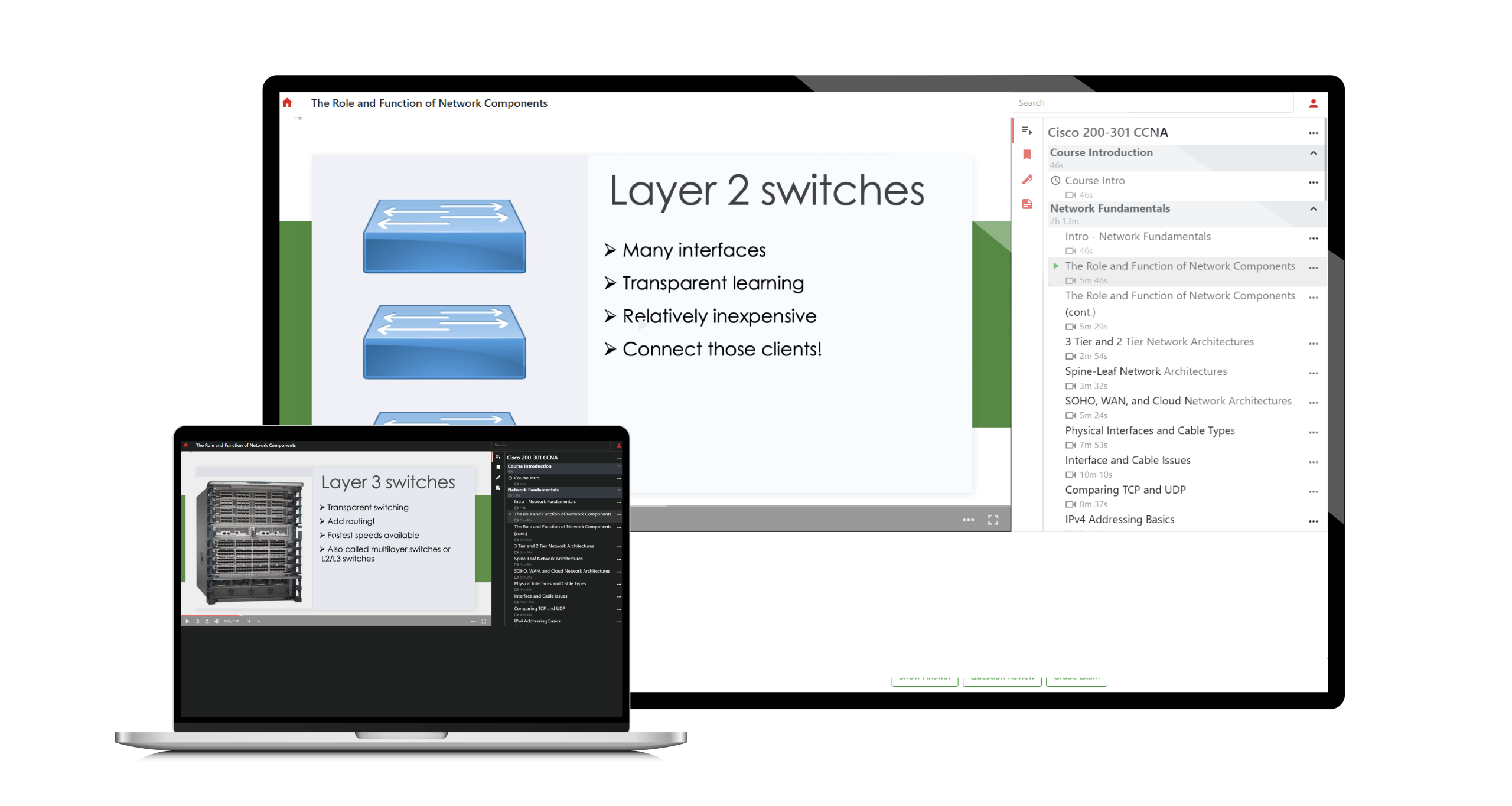 Screenshot of Video Training for Cisco 200-301 CCNA